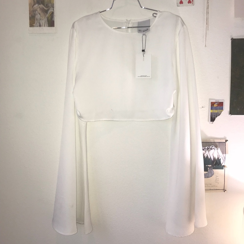 So It Goes bell-sleeve crop blouse